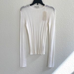 Vince Long Sleeve Ribbed Top XS